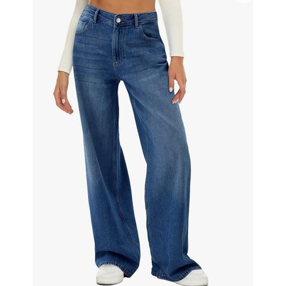 HDLTE Boyfriend Jeans Size 10 Dark Blue New With Tag - Picture 5 of 7